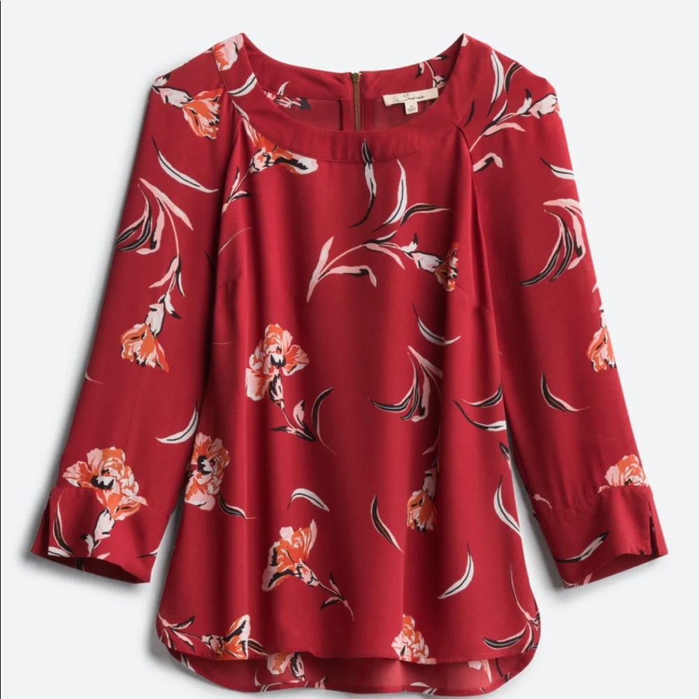 NWOT | danielrainn | Stitch Fix| burnt orange floral blouse | 2X